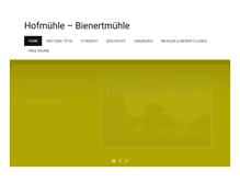 Tablet Screenshot of bienertmuehle.com